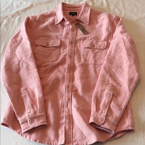 J. Crew Pink Lightweight Shirt Jacket NWT